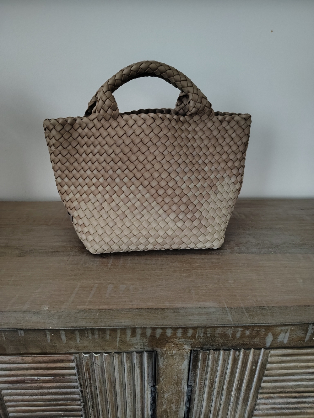 Naghedi St Barths Woven Tote Bag in Bronze